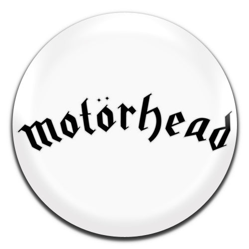 Motorhead Heavy Metal Rock 70's White 25mm / 1 Inch D-pin Button Badge