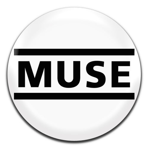 Muse Alternative Indie Rock 00's White 25mm / 1 Inch D-pin Button Badge