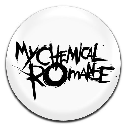 My Chemical Romance Alternative Rock Emo 00's White 25mm / 1 Inch D-pin Button Badge