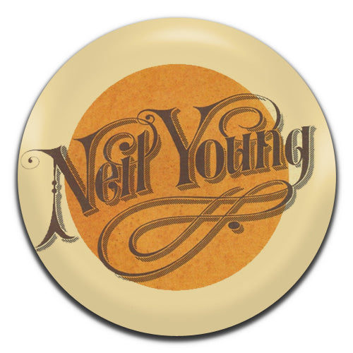 Neil Young Rock Folk Country Singer 60's 70's 25mm / 1 Inch D-pin Button Badge