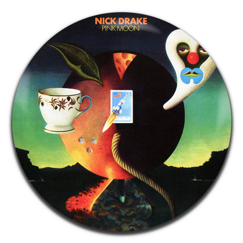 Nick Drake Pink Moon Folk Rock 60's 70's 25mm / 1 Inch D-pin Button Badge