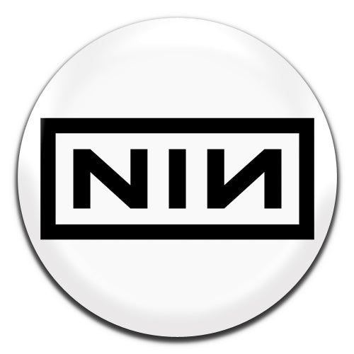 Nine Inch Nails Alternative Rock Metal Grunge 90's White 25mm / 1 Inch D-pin Button Badge