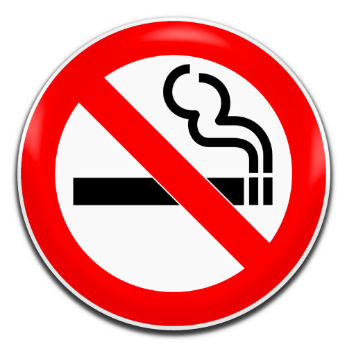 No Smoking Sign Quit Novelty 25mm / 1 Inch D-pin Button Badge