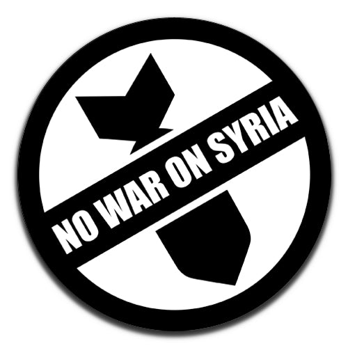 No War On Syria Peace 25mm / 1 Inch D-pin Button Badge