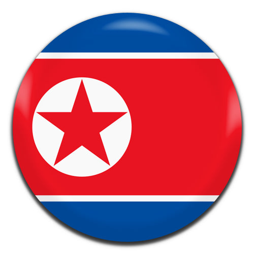 North Korea Flag 25mm / 1 Inch D-pin Button Badge