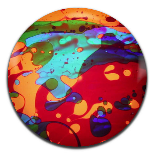 Oil Wheel Psychedelic Hippie 25mm / 1 Inch D-pin Button Badge