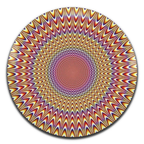 Optical Illusion Trippy 25mm / 1 Inch D-pin Button Badge