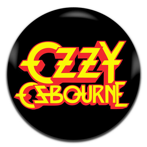 Ozzy Osbourne Heavy Rock Metal Singer Black Yellow 25mm / 1 Inch D-pin Button Badge