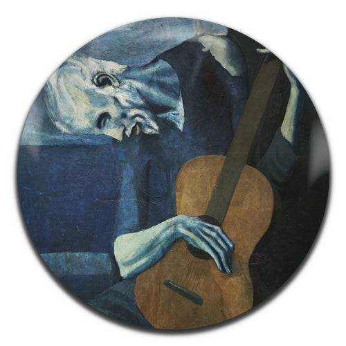 Pablo Picasso The Old Guitarist Art Painting 25mm / 1 Inch D-pin Button Badge