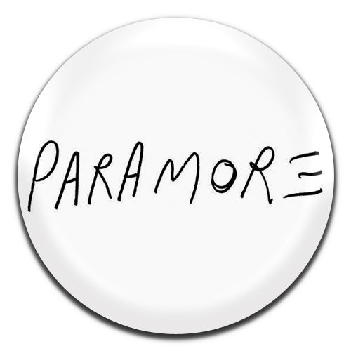 Paramore Pop Rock Alternative Emo 00's White 25mm / 1 Inch D-pin Button Badge