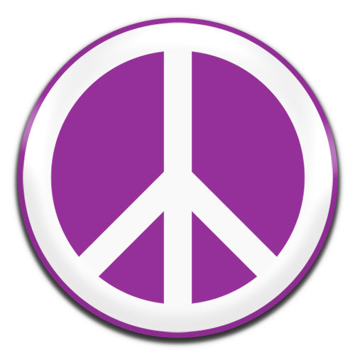 Peace Sign Hippie Retro 60's Pink 25mm / 1 Inch D-pin Button Badge