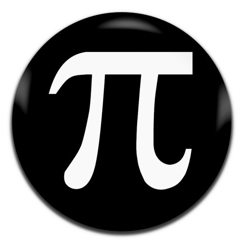 Pi Symbol Maths School Black 25mm / 1 Inch D-pin Button Badge