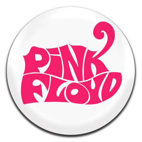 Pink Floyd Prog Psychedelic Rock Pop 60's 70's White Pink 25mm / 1 Inch D-pin Button Badge