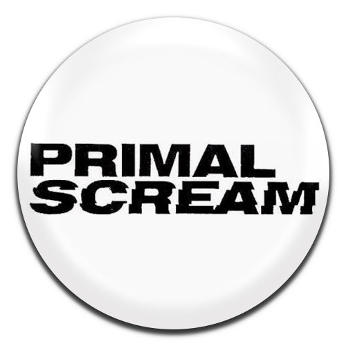 Primal Scream Indie Rock Brit Pop 90's 00's White 25mm / 1 Inch D-pin Button Badge