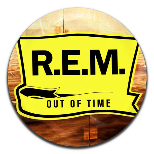 REM Out Of Time Alterative Rock Indie 80's 90's 25mm / 1 Inch D-pin Button Badge