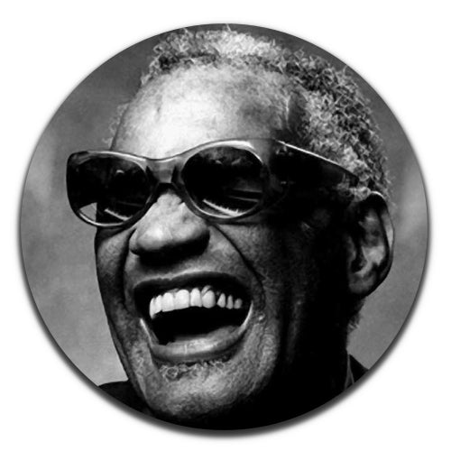 Ray Charles Older Soul Rock & Roll Singer 50's 25mm / 1 Inch D-pin Button Badge