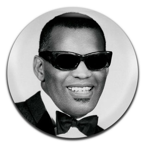 Ray Charles Soul Rock & Roll Singer 50's Black & White 25mm / 1 Inch D-pin Button Badge