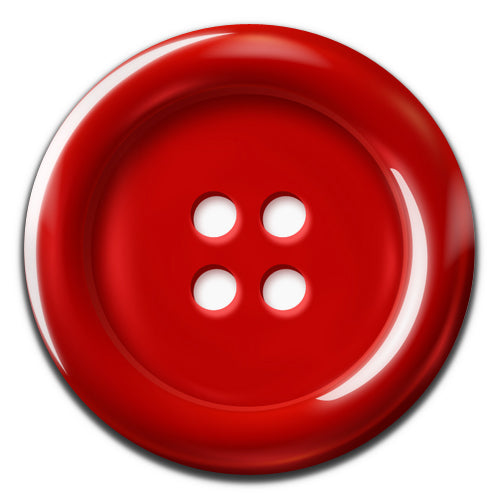 Red Button 25mm / 1 Inch D-pin Button Badge