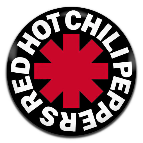 Red Hot Chili Peppers Alterative Rock Grunge 80's 90's Black 25mm / 1 Inch D-pin Button Badge