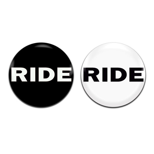 Ride Alternative Rock Indie 90's 25mm / 1 Inch D-Pin Button Badges (2x Set)