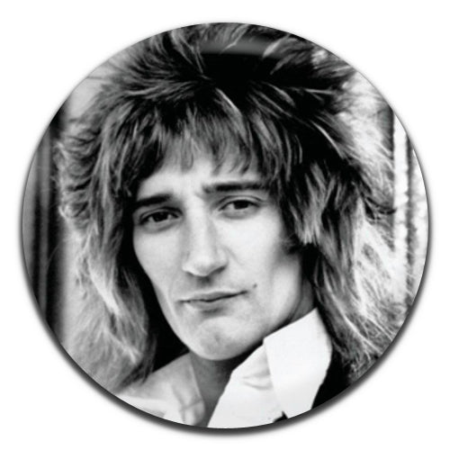 Rod Stewart Pop Rock Singer Black & White 25mm / 1 Inch D-pin Button Badge