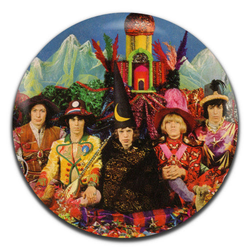 Rolling Stones Satanic Majesties Request Rock Pop Psychedelic 60's 25mm / 1 Inch D-pin Button Badge