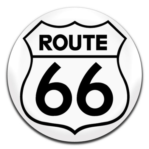 Route 66 USA Travel 25mm / 1 Inch D-pin Button Badge