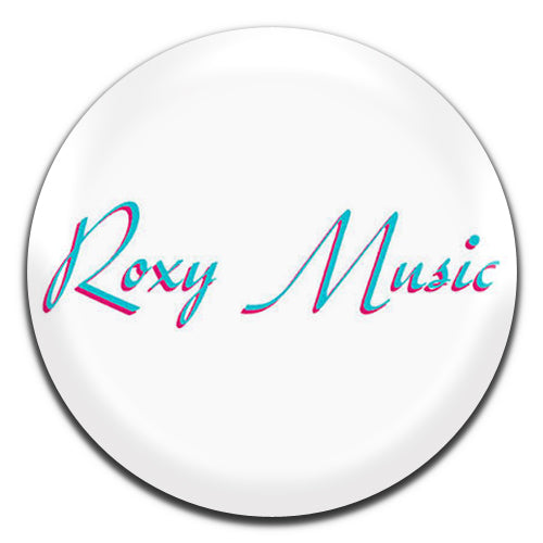 Roxy Music Rock Glam 70's White 25mm / 1 Inch D-pin Button Badge