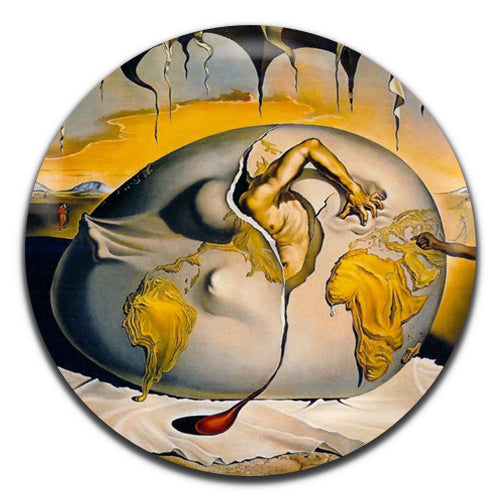 Salvador Dali Geopoliticus Child… Art Painting 25mm / 1 Inch D-pin Button Badge