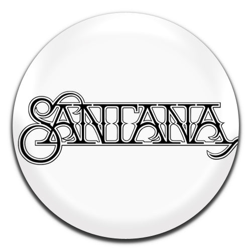 Santana White Psychedelic Latin Rock Blues 60's 70's 25mm / 1 Inch D-pin Button Badge