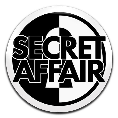 Secret Affair Mod Revival Rock 80's 25mm / 1 Inch D-pin Button Badge