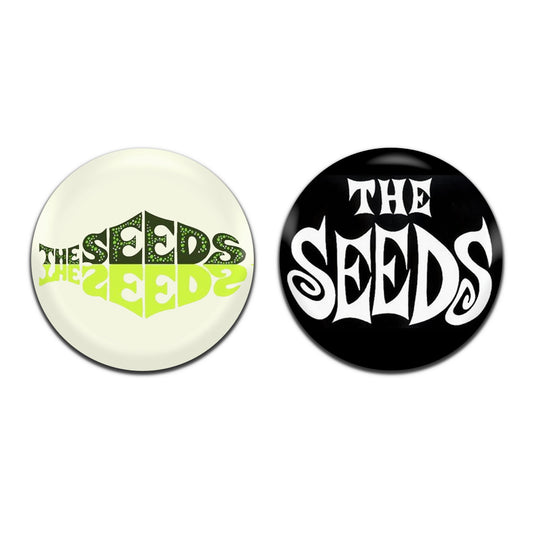 The Seeds Psychedelic Garage Rock Band 60's 25mm / 1 Inch D-Pin Button Badges (2x Set)