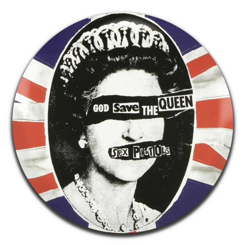 Sex Pistols God Save The Queen Punk Rock 70's 25mm / 1 Inch D-pin Button Badge