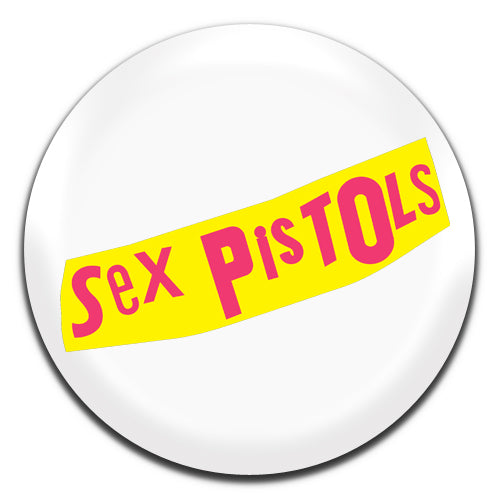 Sex Pistols White Punk Rock 70's 25mm / 1 Inch D-pin Button Badge