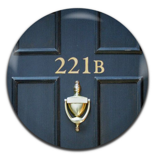 Sherlock Holmes 221B Detective Crime Book TV Movie 25mm / 1 Inch D-pin Button Badge