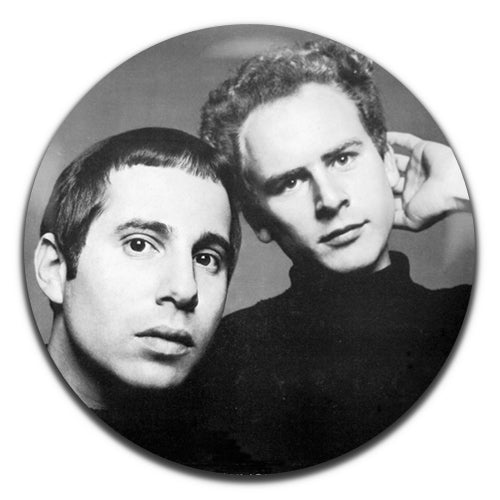 Simon & Garfunkel Black & White Rock folk Pop 60;'s 70's 25mm / 1 Inch D-pin Button Badge