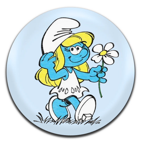 Smurfs Smurfette Kids Children's TV Retro 50's 60's 25mm / 1 Inch D-pin Button Badge