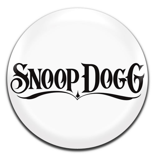 Snoop Dog White Hip Hop Rap 90's 00's 25mm / 1 Inch D-pin Button Badge