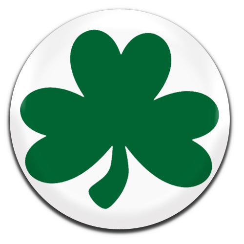 Shamrock Good Luck Charm St Patrick's Day Ireland Irish 25mm / 1 Inch D-pin Button Badge