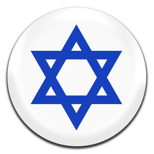 Star Of David Jewish Israel 25mm / 1 Inch D-pin Button Badge