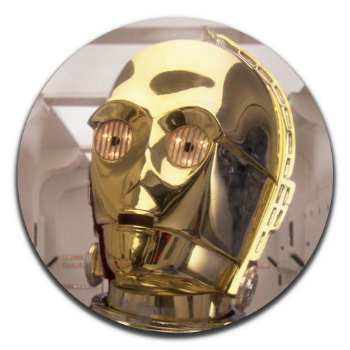 Star Wars C3-PO Sci Fi Movie Film 25mm / 1 Inch D-pin Button Badge