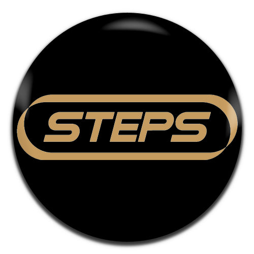 Steps Black Pop Group 90's 00's 25mm / 1 Inch D-pin Button Badge