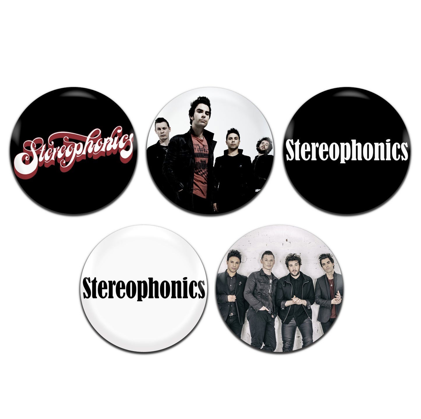 Stereophonics Britpop Indie Alternative Rock 90's 00's 25mm / 1 Inch D-Pin Button Badges (5x Set)