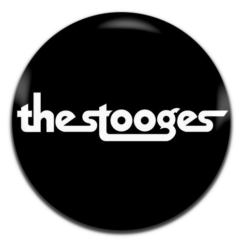 The Stooges Punk Garage Rock Band 70's Black 25mm / 1 Inch D-pin Button Badge