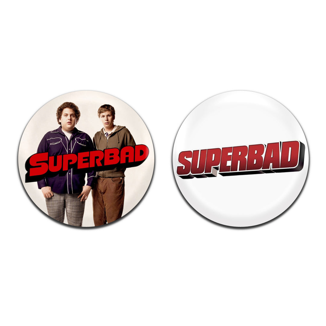 Superbad Movie Comedy Film 00's 25mm / 1 Inch D-Pin Button Badges (2x Set)