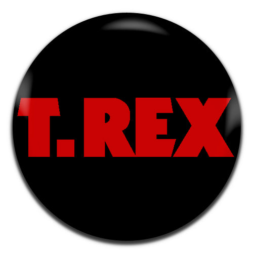 T Rex Black Glam Rock 70's 25mm / 1 Inch D-pin Button Badge