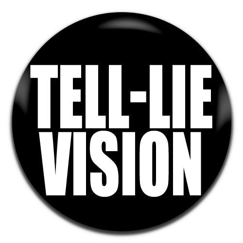 Tell-Lie Vision Black Conspiracy 25mm / 1 Inch D-pin Button Badge