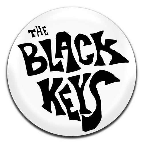 The Black Keys White Indie Garage Blues Rock 00's  25mm / 1 Inch D-pin Button Badge