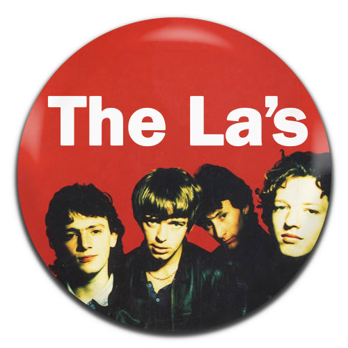 The La's Red Indie Rock Band 80's 90's 25mm / 1 Inch D-pin Button Badge