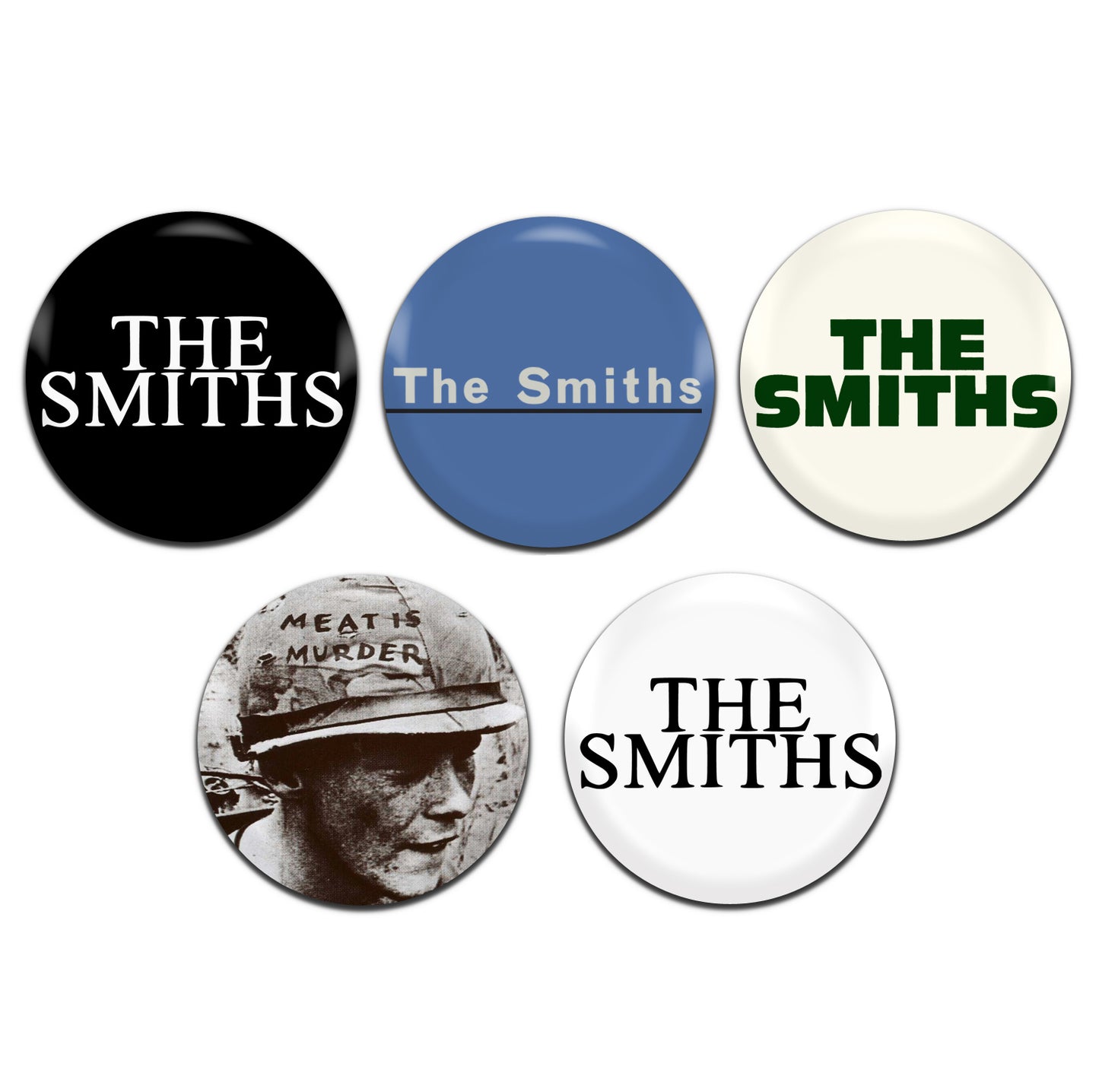 The Smiths Indie Rock Band 80's 25mm / 1 Inch D-Pin Button Badges (5x Set)